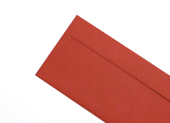 赤封筒×白印刷 印刷サンプル